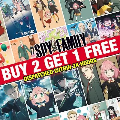 Spy X Family Anime Manga Poster Art Print Wall Home Room Decor Gift A1 A2 A3 A4 • £6.19