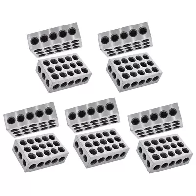 1-2-3 BLOCKS 23 HOLES .0002  MACHINIST 123 5 MATCHED PAIRS ULTRA PRECISION New • $56.74