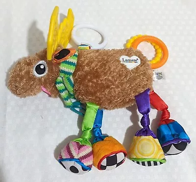 Lamaze Mortimer Moose Clip On Toy Baby Plush Colorful Textured Stuffed Animal • $10.50