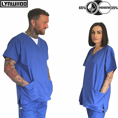 £11.99 • Buy Hygiene Scrub Medical Uniform Top Tunic Nurse Hospital Dental Pregnancy Salon