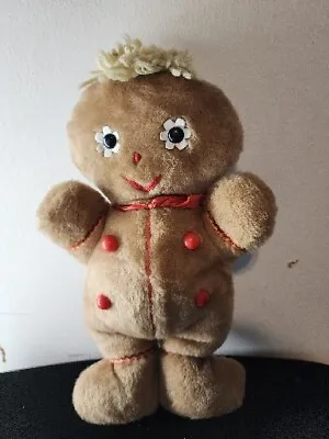 Vintage Eden Plush Toy Chime Rattle Gingerbread Men 15 Inch Stuffed Soft Texture • $14.90
