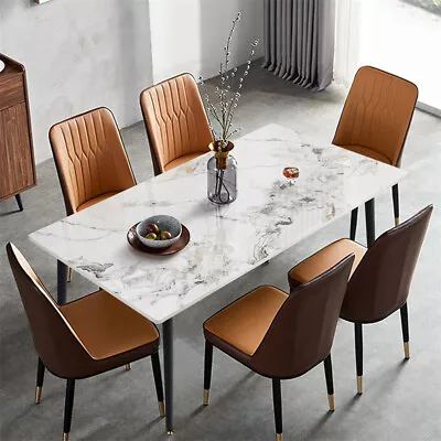 Slate Dining Table Rectangular Kitchen Table Breakfast Furniture For 6-Person US • $219.90