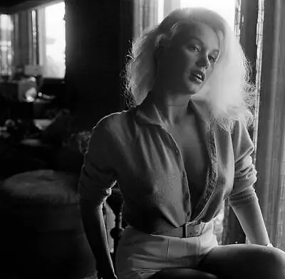 Actress Mamie Van Doren Poses At Home In LA 1956 OLD PHOTO 23 • $9