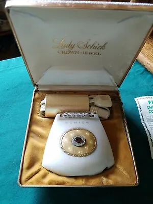 Vintage Lady Schick Crown Jewel 110 Electric Razor Shaver  In Case • $17.25