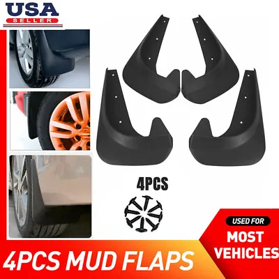 4x Black Universal Car Mud Flaps Splash Guards For Car Auto Accessories Parts A+ • $15.79