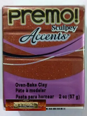 M00614-FS MOREZMORE Premo Accents Sculpey BRONZE 5519 2oz Polymer Clay • $7.74