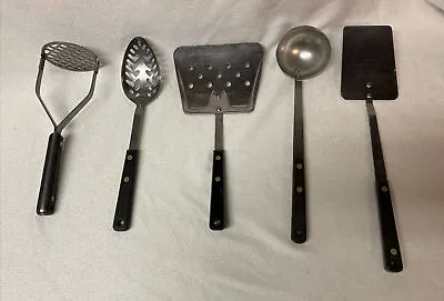 Vintage Kitchen Utensils Lot Of 5 FLINT Arrowhead EKCO Forge MW • $39.99