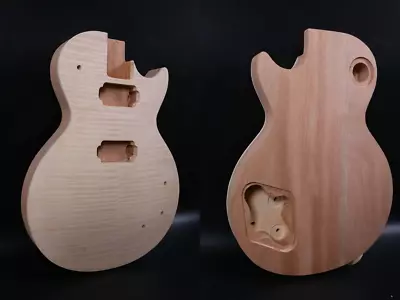 Mahogany Wood Guitar Body Maple Veneer DIY Replacement For LP Style Guitar Parts • £91.20