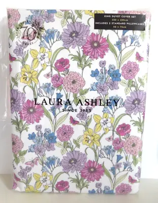 Laura Ashley Gilly Duvet Cover & 2 Pillowcases BNWT - KING • £44.99