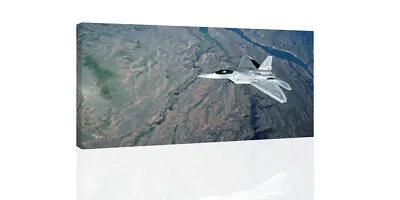 Lockheed Martin F-22 Raptor  - CANVAS OR PRINT WALL ART • $129