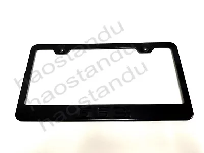 1x Black  G63  3D Emblem BLACK Stainless License Plate Frame RUST FREE • $23.89