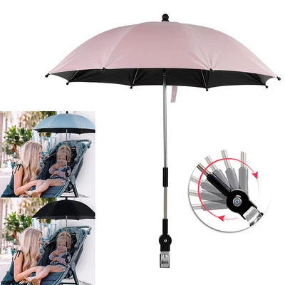 $24.24 • Buy Universal Pram Parasol Flexible Baby Stroller Umbrella Canopy Awning Sun TyfWI