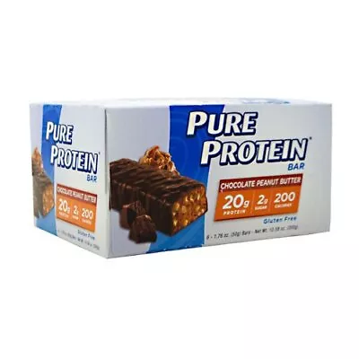 PURE PROTEIN Pure Protein Bar 6 (50 G) Bars Chocolate Peanut Butter • $16.85