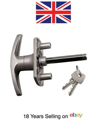 GARAGE DOOR Lock For Henderson Handle T Bar Locking  MERLIN DORIC Cables Locks • £13.68