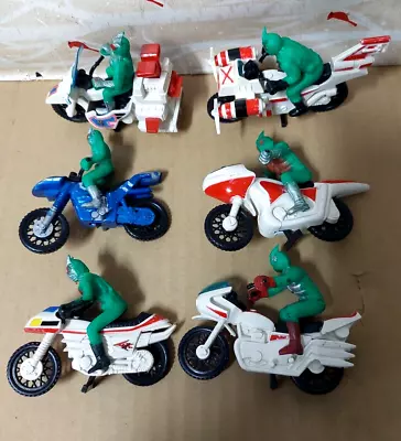 Lot Of 6 Vintage Popy Kamen Masked Rider Mini Figure With Motorcycle • $31.45