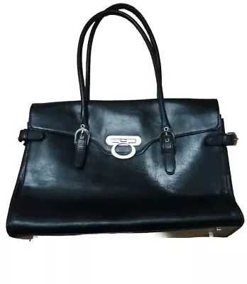 Jasper Conran Leather Black Handbag • £15