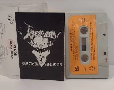 VENOM~BLACK METAL ~ ORIGINAL! NO BARCODE! W/Mis-print (VENON)  NEAT Records RARE • $56.66