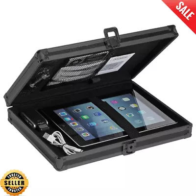 Locking Storage Clipboard Aluminum Case Holder Paper With Metal Self-Locking New • $43.07