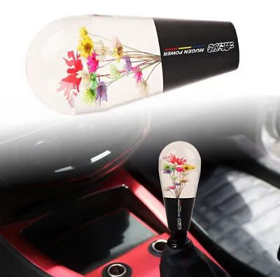 Car Manual Gear Shift Knob Stick Lever Mugen Real Flowers For Honda Acura • $49.99