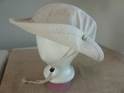 Vintage 80s/90s Banana Republic Safari Hat Travel  Khaki Bush Hat Outback XL • $34.99