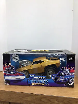 Muscle Machines '69 Camaro Gold 1/24 Diecast • $39.99