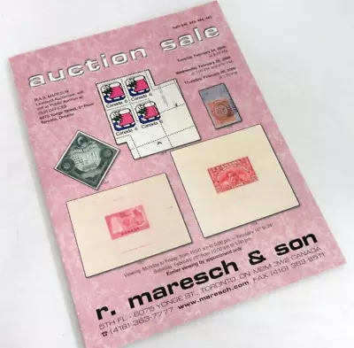 Maresch 2009 Stamp Auction Catalog Canada Provinces Great Britain Foreign • $9.49