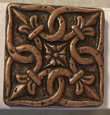 Metal Copper Resin Deco Insert Accent Wall Tile Box Of 20 Pieces Made In Turkey • $44