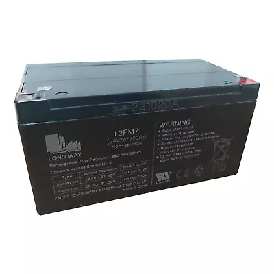 LONGWAY Rechargeable LeadAcid Battery 24V7AH20HR 12FM7 XMX613KIDSCAR Replacement • $70.99