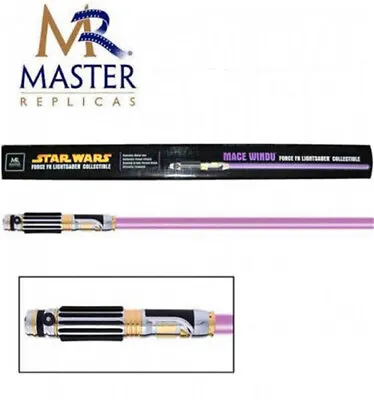 MR Master Star Wars Replicas Mace Windu Lightsaber LED Light Limited  IN STOCK • $189.99