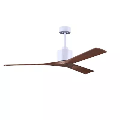 Matthews Fan Co. Nan 60  Ceiling Fan Matte White/Walnut Blades - NK-MWH-WA-60 • $895.50