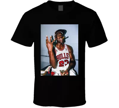 Michael Jordan Smoking Cigar T Shirt • $16.99