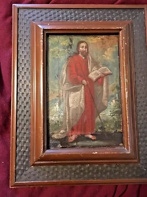 £222.57 • Buy 18th Century Mexican Oil Painting Of A Saint