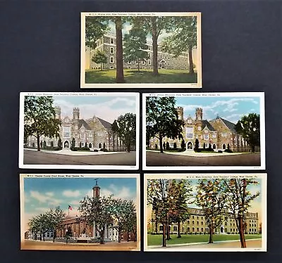 LOT Antique WEST CHESTER PA 5pc POSTCARDS State Teachers' College • $18.95