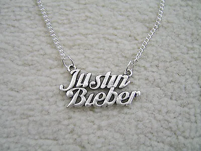 £2.25 • Buy Lovely  Justin Bieber Charm Necklace. Must See. With Organza Gift Bag