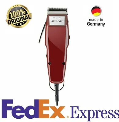 Moser 1400 Hair Clipper Red Professional Barber Classic Corded Raststellen 220V • $64