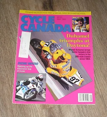 Cycle Canada Magazine May 1991 Motorcycles Suzuki RGV250 Miguel Duhamel • $10.93