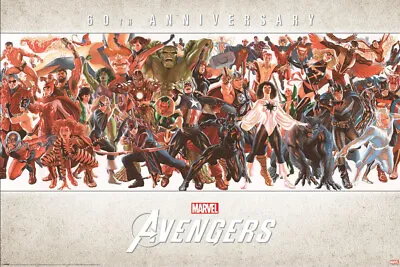 Marvel's Avengers - Comic Poster (60th Anniversary By Alex Ross) (Size 24 X 36 ) • $12.99