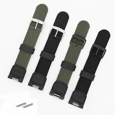 Premium Nylon Watch Straps Mens Military Style Sport Band Fits Casio SGW 100 200 • £14.88