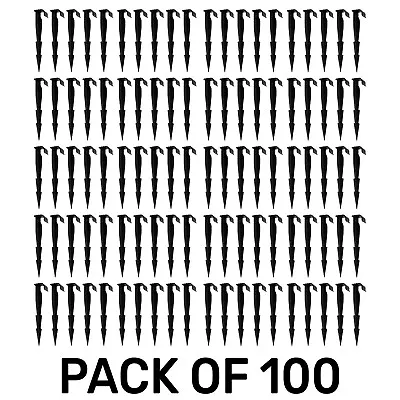 £12.99 • Buy 100 X Irrigation Soaker Hose Leaky Pipe Garden Water Pegs/stakes For Porous Pipe