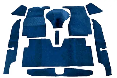 Dark Blue Loop Carpet Set For Mercedes Ponton W120 W121 190/190D 1958-1963 • $335