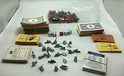 Huge Lot Vintage Monopoly Metal Playing Pieces Tokens Game Replacement Parts • $14.99