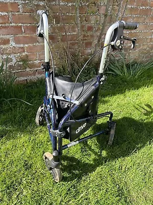 Drive Lightweight Folding 3 Wheel Tri Walker Mobility Walking Aid Disability • £57.99