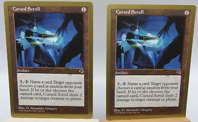 2x MTG Magic The Gathering Cursed Scroll World Championships 1998 Seattle 113 • $4.99