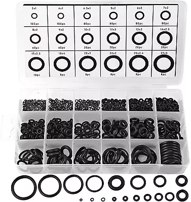 770Pcs Rubber O Ring Assortment Kits 18 Sizes Sealing Gasket Washers Made Of NBR • $10.68