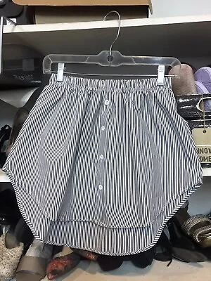 NWOT Girl's Striped Asymmetrical Gathered Skirt Size L • $7.99