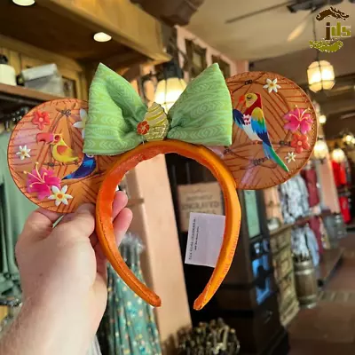 Dole Whip Enchanted Tiki Room Headband 2024 Minnie Ears Rare Mouse Birds Disney • $22.39