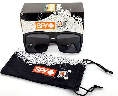 SPY Optic Cyrus Polarized Sunglasses Matte Black Dark Smoke Tinted Lens NEW • $48