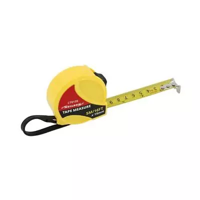 5m  Retractable Metal Tape Measure Grip Lock Metric & Imperial Measuring 16ft • £5.95