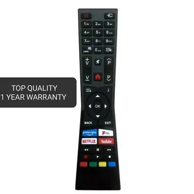 £5.65 • Buy New High Quality Replacement Remote Control  For Logik Smart TV Model: L32SHE19 