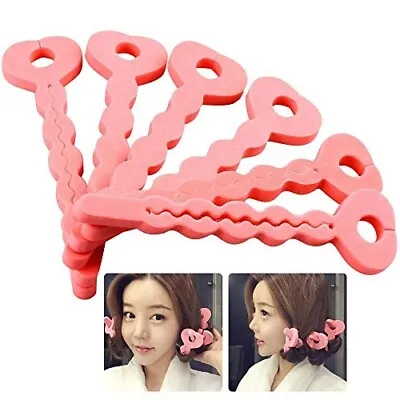 Heatless Curling Wavy Foam Hair Rollers Curler Soft Wave Former Styling Sleep In • £3.49